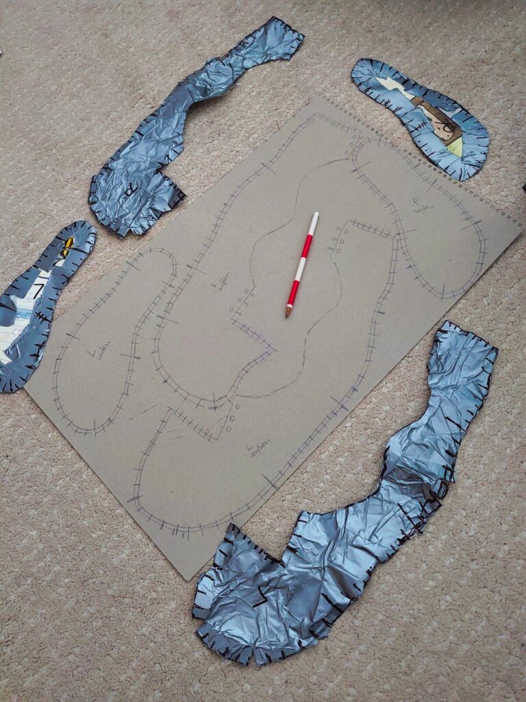 Übertrag auf Karton