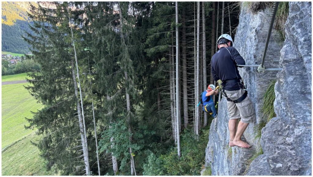 Aufstieg zum Peilsteinpalfen Klettersteig (D)