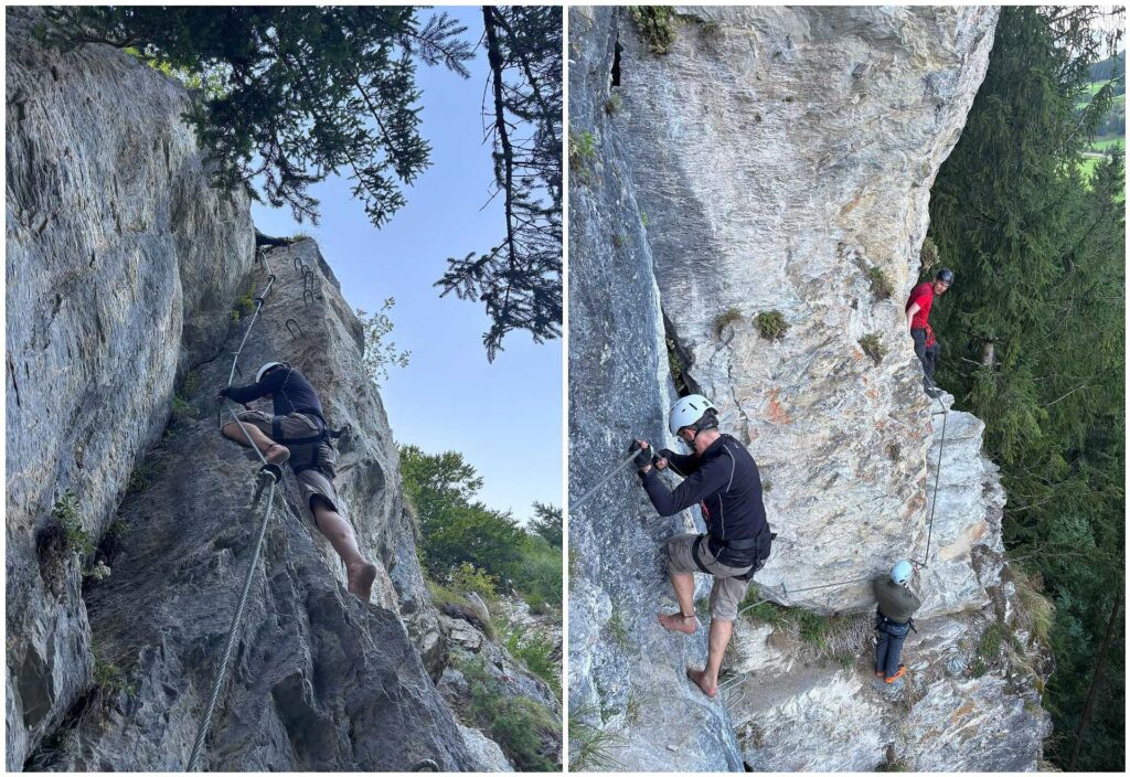 Knifflige Stellen mit guter Barfußhaftung