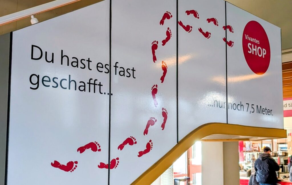 Fußabdrücke im Humboldt-Krankenhaus