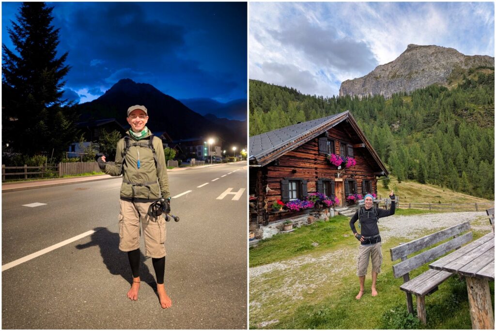 Start in der Frühe und Zwischenstopp an der Steinkaralm